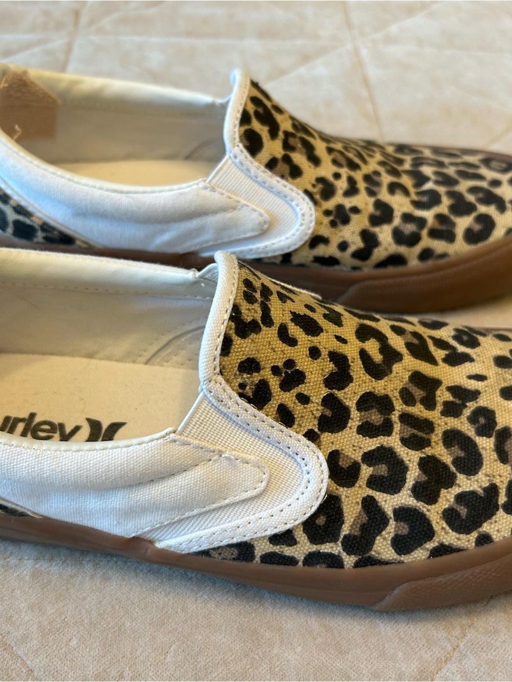 Hurley Leopard Print Slip-On Sneakers women’s US 7 - Picture 5 of 8
